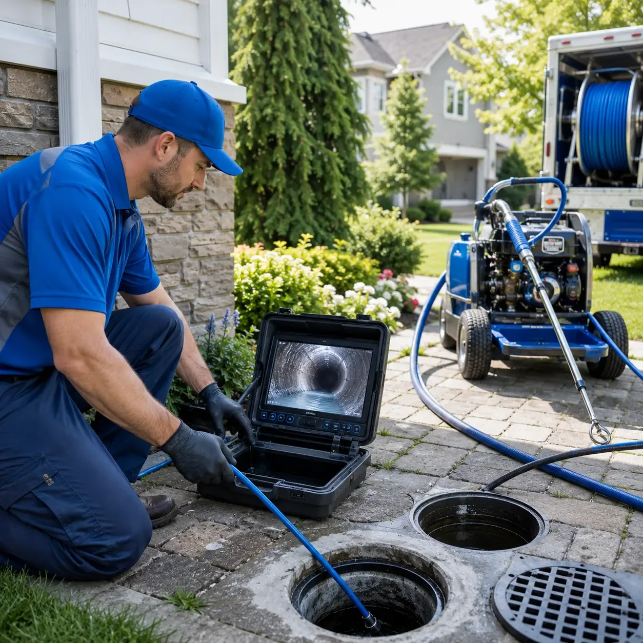 Outdoor drain cleaning professionals serving Pawcatuck, CT